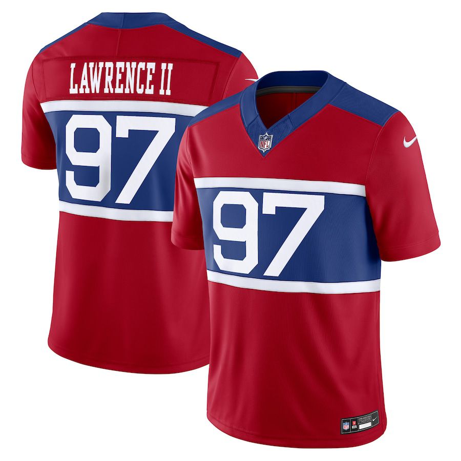 Men New York Giants #97 Dexter Lawrence II Nike Century Red Alternate Vapor F.U.S.E. Limited NFL Jersey->new york giants->NFL Jersey
